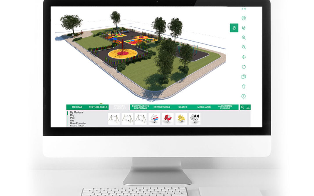Diseño de parques infantiles en 3D
